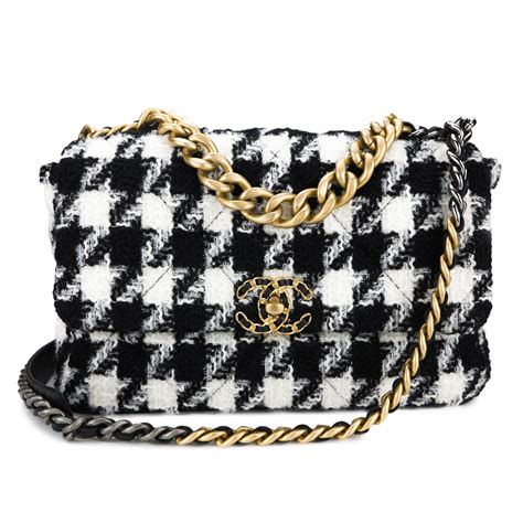 chanel bags white and black